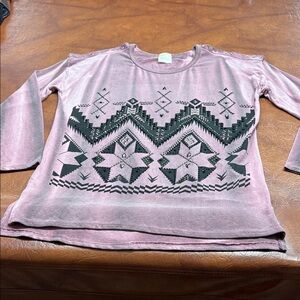 Vocal Cold Shoulder Embellished Tunic Size Large never worn Beautiful and NWOT